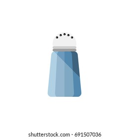 Isolated Salt Flat Icon. Spice Vector Element Can Be Used For Spice, Salt, Bottle Design Concept.