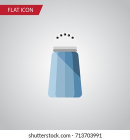 Isolated Salt Flat Icon. Spice Vector Element Can Be Used For Spice, Salt, Bottle Design Concept.