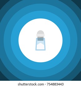 Isolated Saltshaker Flat Icon. Sodium Vector Element Can Be Used For Salt, Sodium, Saltshaker Design Concept.
