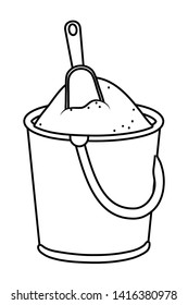 Isolated sand bucket design vector illustration