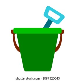 Isolated sand bucket icon