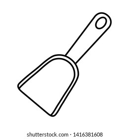Isolated sand shovel design vector illustration