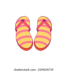Isolated sandalier beach vector illustration