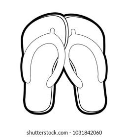 Isolated sandals design