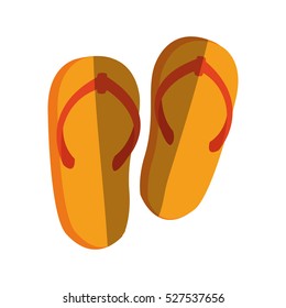 Isolated sandals design