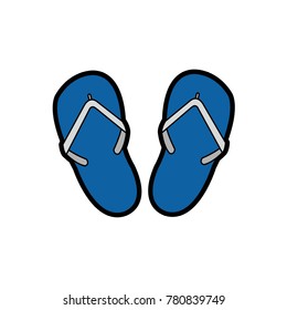 Isolated sandals design