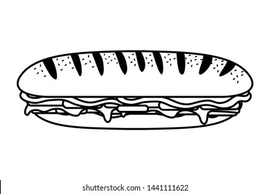 Isolated sandwich design vector illustration