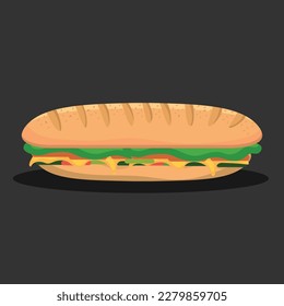 Isolated sandwich design vector illustration