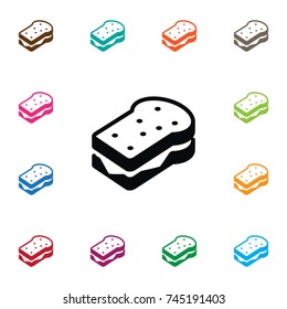 Isolated Sandwich Icon. Toast Vector Element Can Be Used For Sandwich, Toast, Breakfast Design Concept.