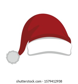 Isolated Santa Claus hat. Christmas season - Vector illustration