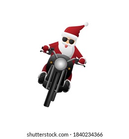 Isolated Santa clause on background. Christmas and happy new year concept. Vector illustration design.