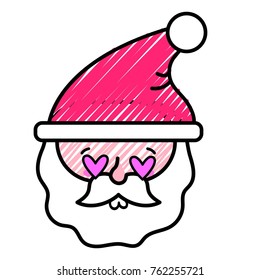 Isolated santa design