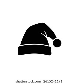 Isolated Santa Hat Icon For Christmas And Holiday Season Design Elements