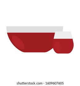 Isolated sauce bowl icon. Thanksgiving season - Vector illustration design