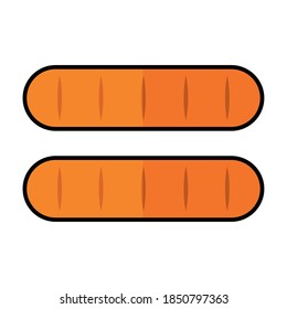 Isolated sausage october fest germany icon- Vector