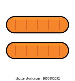 Isolated sausage october fest germany icon- Vector
