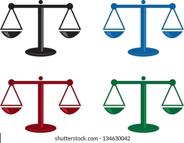 Isolated Scales Various Colors Stock Vector (Royalty Free) 134630042 ...