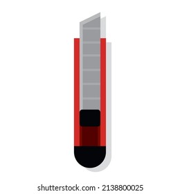 Isolated scalpel supplies school vector illustration