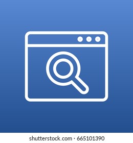 Isolated Scan Outline Symbol On Clean Background. Vector Application Analytics Element In Trendy Style.