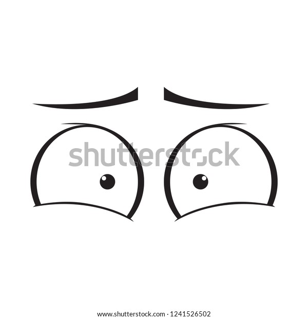 Isolated Scared Eyes Cartoon Vector Illustration Stock Vector (Royalty ...