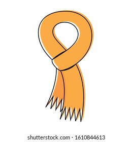 Isolated scarf icon. Winter clothes - Vector illustration design