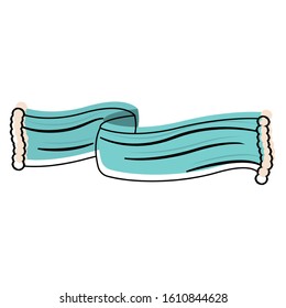 Isolated scarf icon. Winter clothes - Vector illustration design