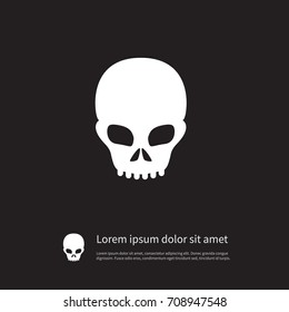 Isolated Scary Icon. Pirate Vector Element Can Be Used For Skull, Pirate, Scary Design Concept.