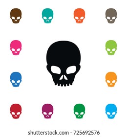 Isolated Scary Icon. Pirate Vector Element Can Be Used For Skull, Pirate, Scary Design Concept.
