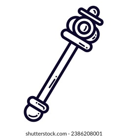 Isolated scepter icon Royalty jewelry Vector