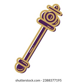 Isolated scepter icon Royalty jewelry Vector