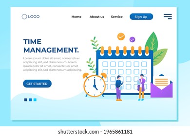 Isolated schedule concept or planner. Planning sticker, management images. Characters and people for presentations, professional clipart, web banner, infographics. Flat vector illustration