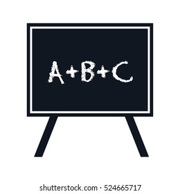 isolated school blackboard icon vector illustration graphic design