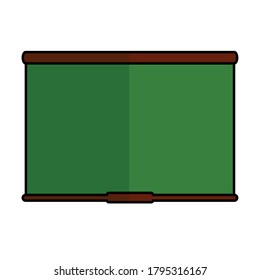 Junta escolar aislada. Icono de suministros escolares - Vector