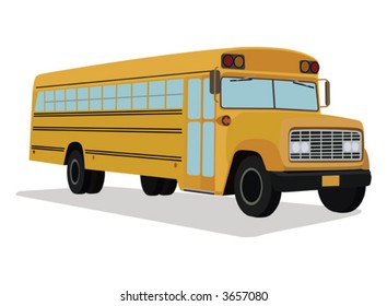 Isolated School Bus