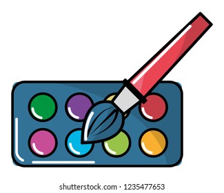 Isolated school supplies design