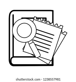 Isolated school supplies design