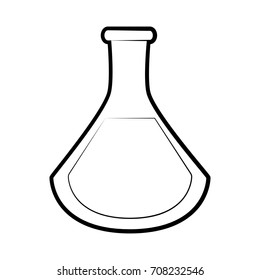 Isolated science flask design