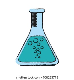 Isolated science flask design