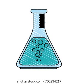 Isolated science flask design