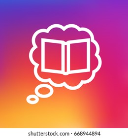 Isolated Science Outline Symbol On Clean Background. Vector Knowledge Element In Trendy Style.