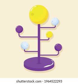 Isolated science tools school tools icons - Vector