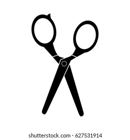 isolated scissors icon image 