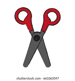 isolated scissors icon image 