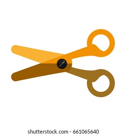 isolated scissors icon image 