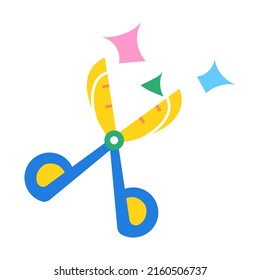 Isolated scissors icon School supply flat design Vector illustration