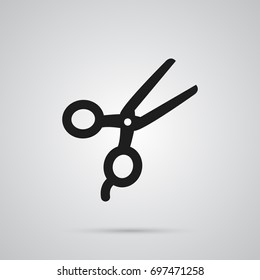 Isolated Scissors Icon Symbol On Clean Background. Vector Shears Element In Trendy Style.