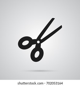 Isolated Scissors Icon Symbol On Clean Background. Vector Clippers Element In Trendy Style.