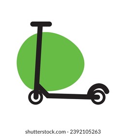 Isolated scooter outline icon Vector illustration