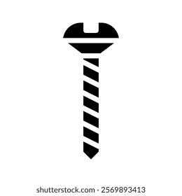 Isolated screw icon. Concept of repair, construction, and maintenance.