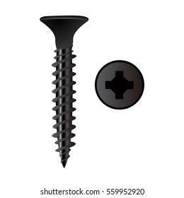 Isolated screw icon on a white background, Vector illustration